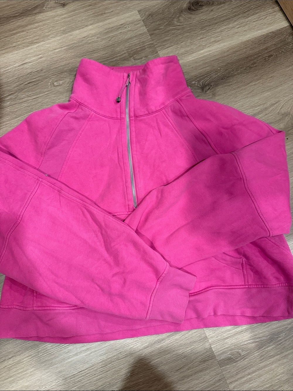Sonic pink lululemon funnel neck scuba